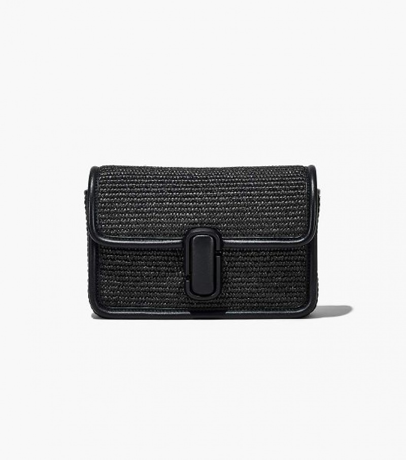 Black Women's Marc Jacobs The Woven J Marc Shoulder Bags | 45823RSML