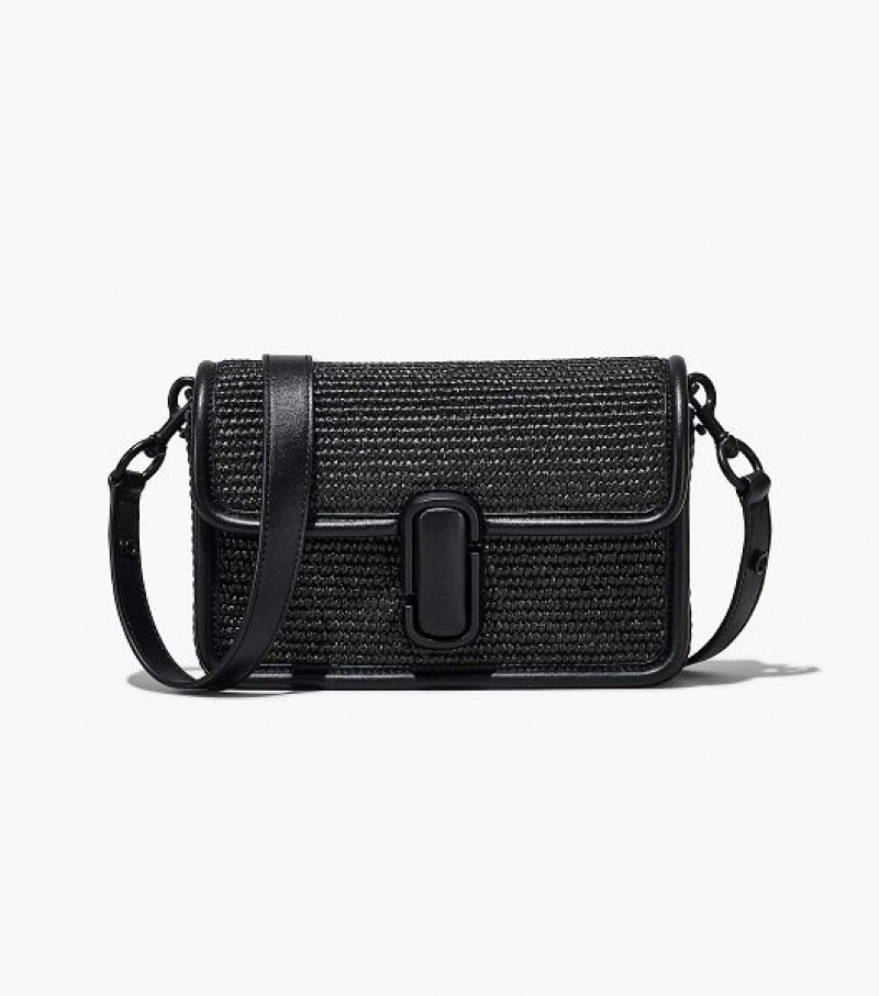 Black Women\'s Marc Jacobs The Woven J Marc Shoulder Bags | 45823RSML