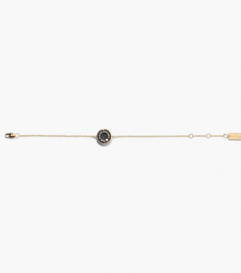 Black / Gold Women's Marc Jacobs The Medallion Bracelets | 34596RQXJ