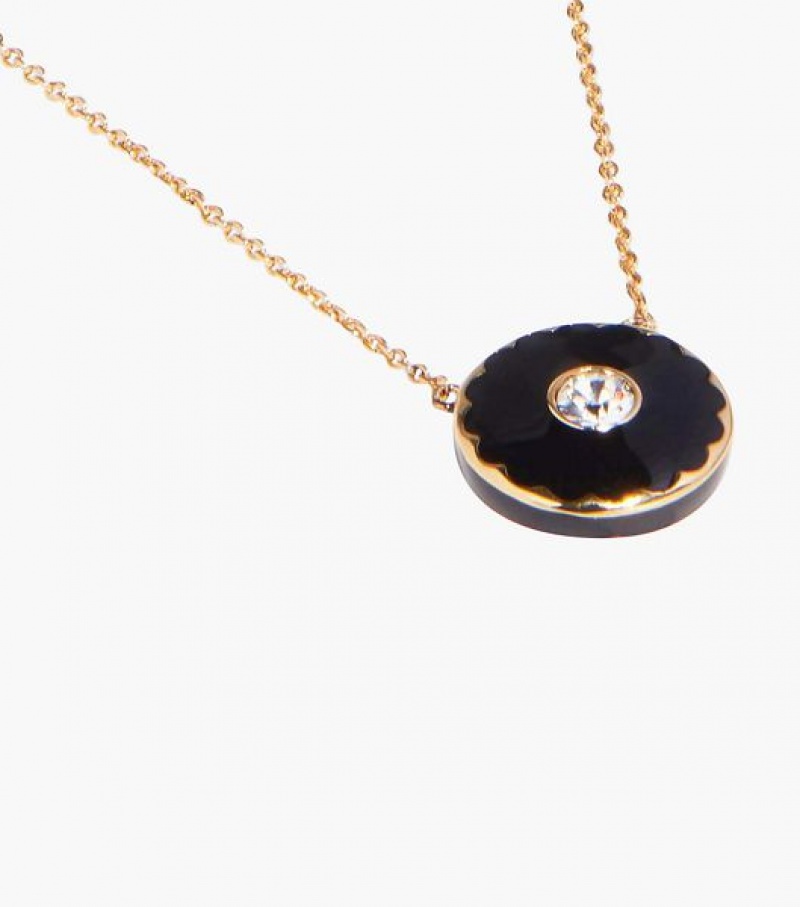 Black / Gold Women's Marc Jacobs The Medallion Pendants | 17038XKQR