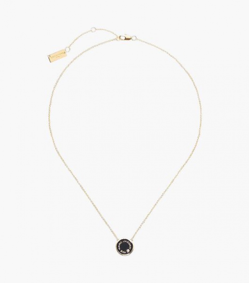 Black / Gold Women's Marc Jacobs The Medallion Pendants | 17038XKQR