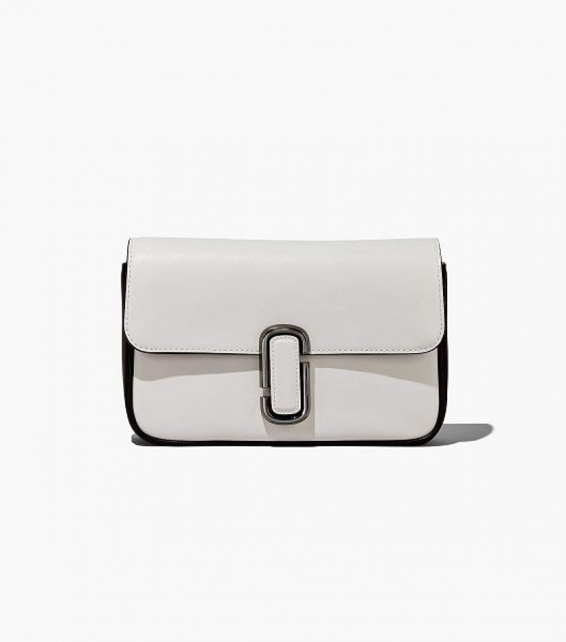 Black / White Women's Marc Jacobs The Bi-Color J Marc Shoulder Bags | 38250OJEB