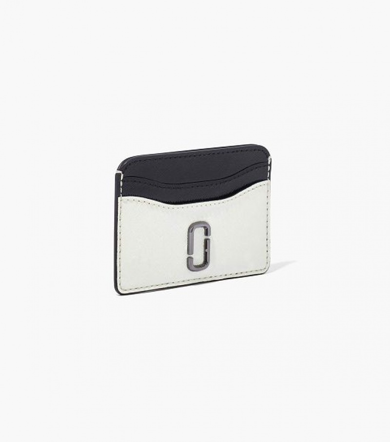 Black / White Women's Marc Jacobs The Snapshot Card Case | 28597BQTE