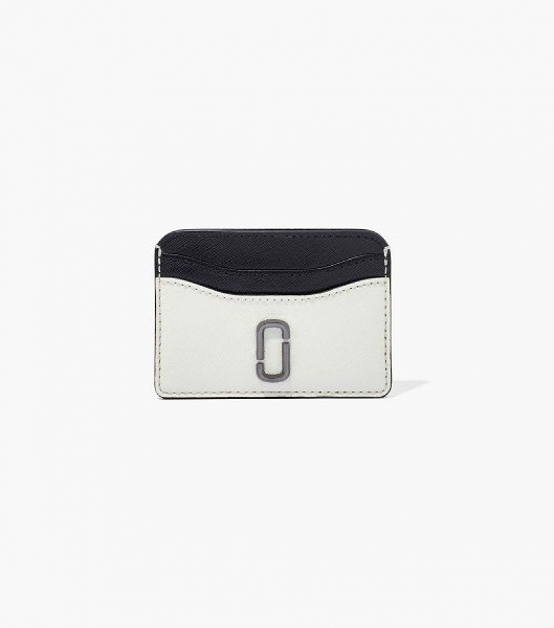 Black / White Women\'s Marc Jacobs The Snapshot Card Case | 28597BQTE