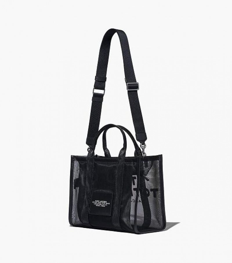 Blackout Women's Marc Jacobs The Mesh Medium Tote Bags | 75604PJEL