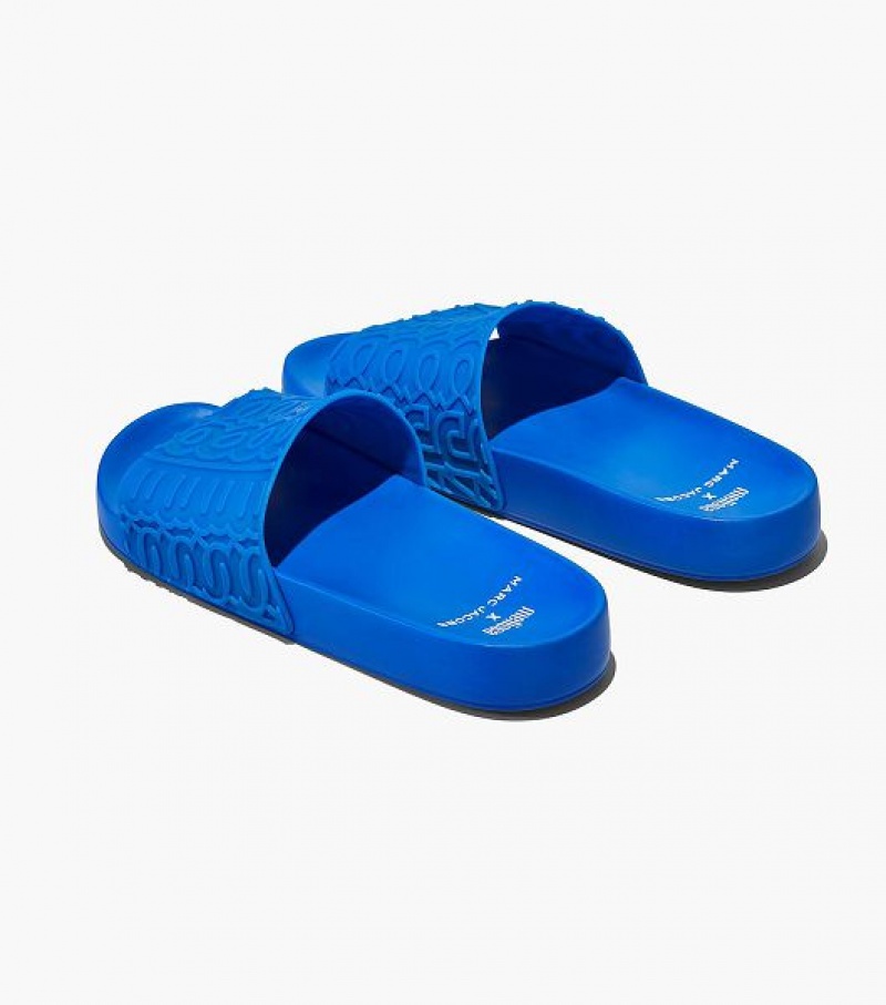 Blue Women's Marc Jacobs Melissa x Marc Jacobs Slides | 48576WDZY