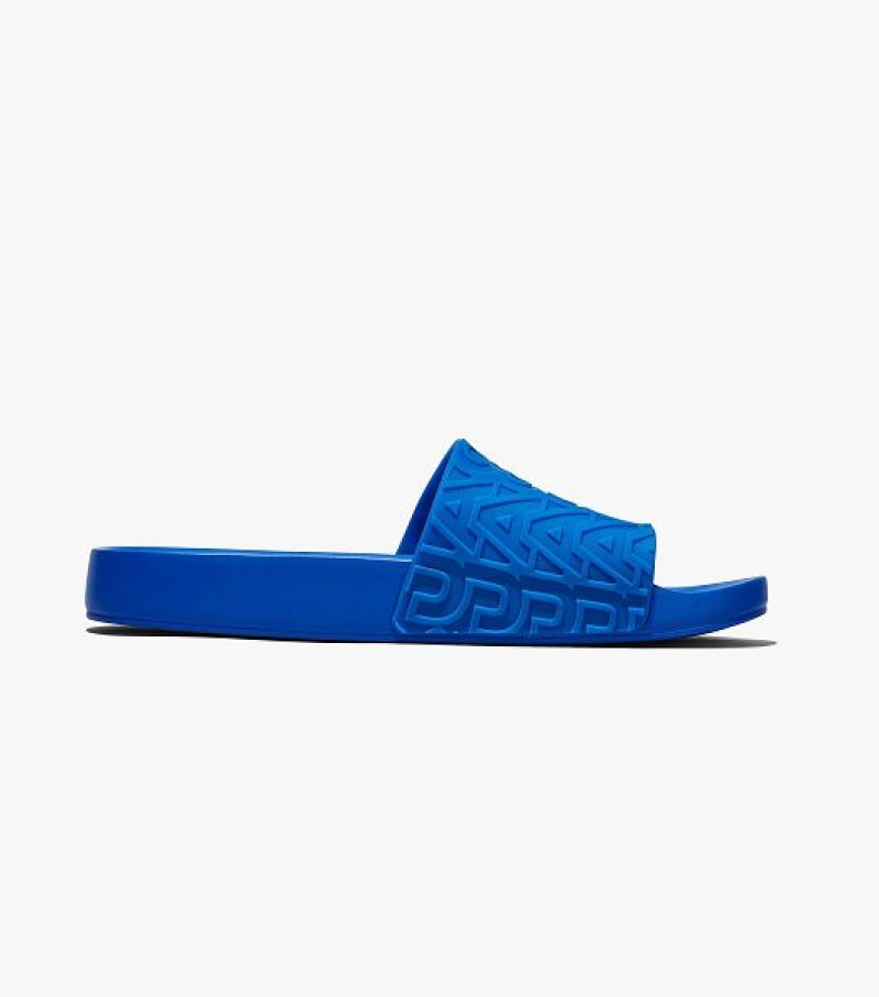 Blue Women's Marc Jacobs Melissa x Marc Jacobs Slides | 48576WDZY