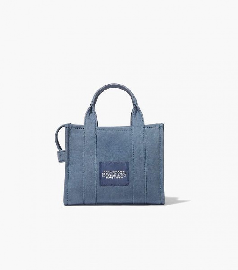 Blue / Grey Women's Marc Jacobs The Small Tote Bags | 30584NIQJ