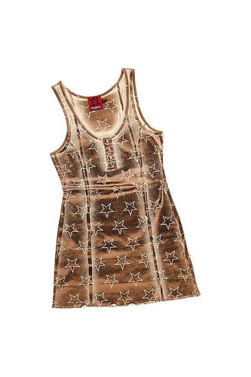 Brown Heaven Marc Jacobs Daisy Laminated Rib Dress | 96842TXLG