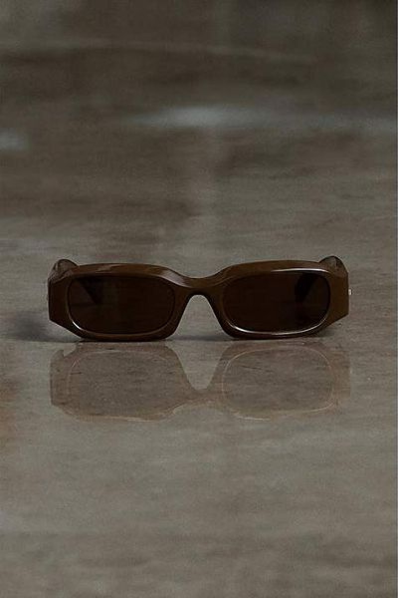 Brown Heaven Marc Jacobs Rectangular Sunglasses | 81452BCZK