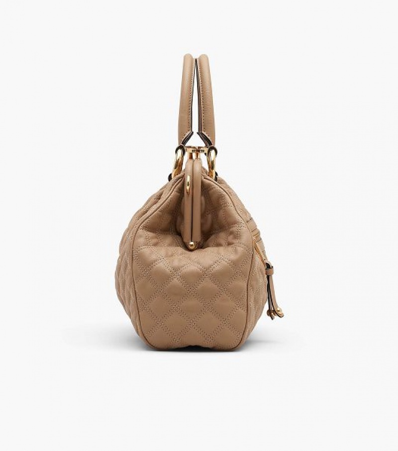 Brown Women's Marc Jacobs Re-Edition Quilted Leather Shoulder Bags | 89605UNIF