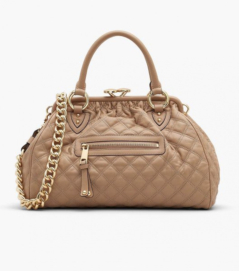 Brown Women\'s Marc Jacobs Re-Edition Quilted Leather Shoulder Bags | 89605UNIF