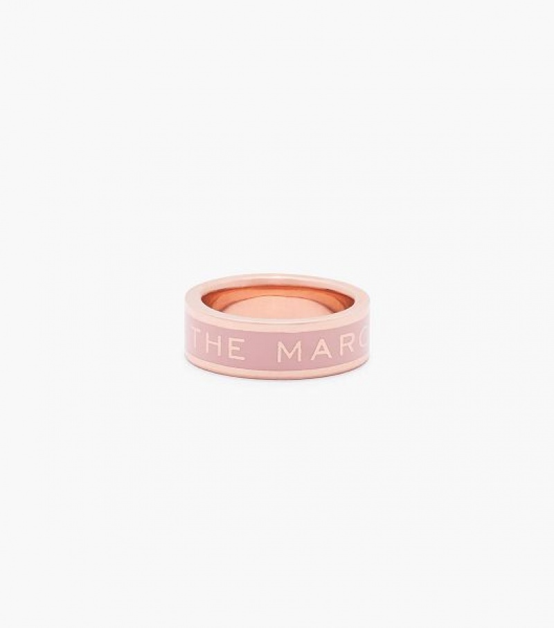 Brown / Rose Gold Women\'s Marc Jacobs The Medallion Ring | 97530IKXH