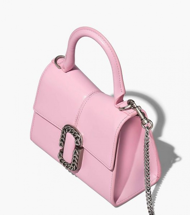 Bubblegum Women's Marc Jacobs The St. Marc Mini Top Handbag | 41972SUHE