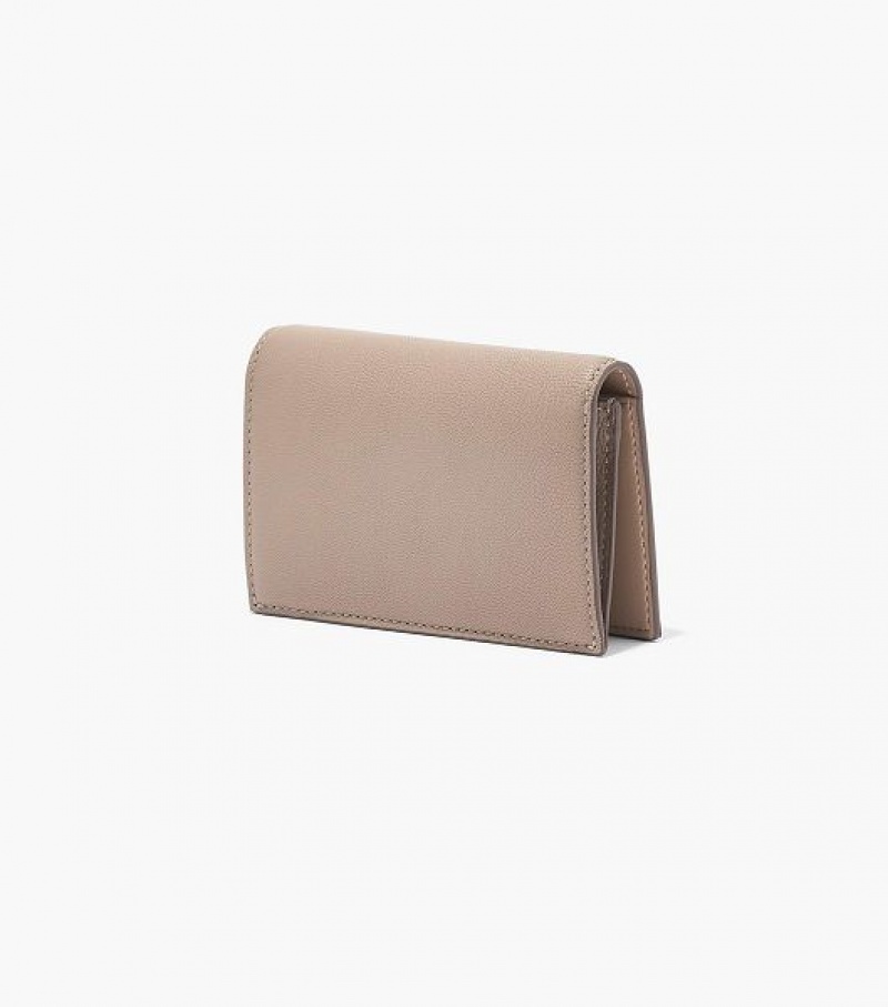 Cement Women's Marc Jacobs The Slim 84 Bifold Wallets | 32780QAOM