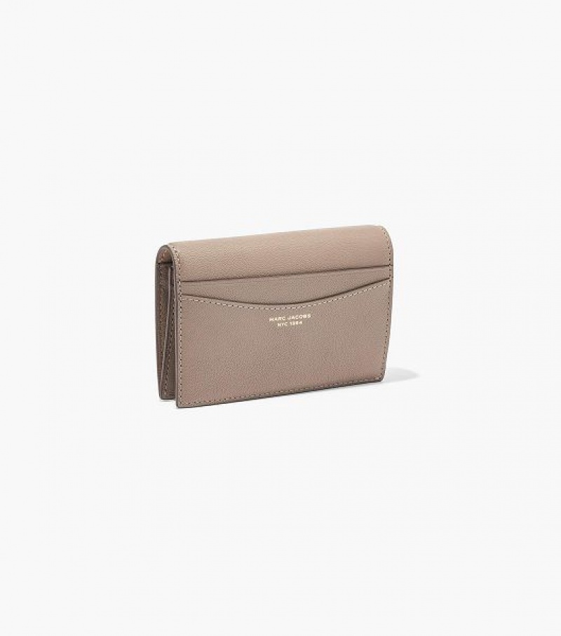 Cement Women's Marc Jacobs The Slim 84 Bifold Wallets | 32780QAOM