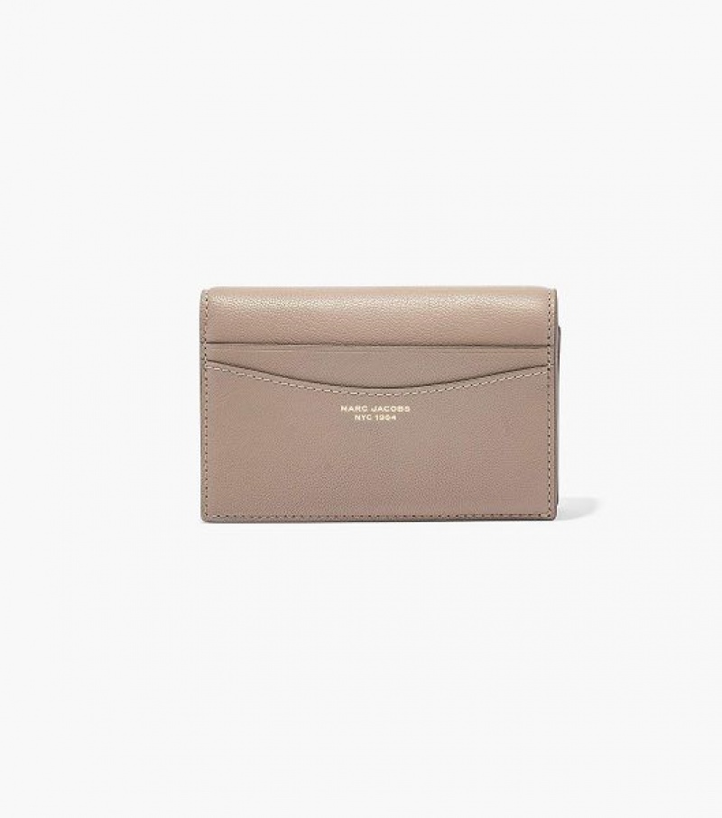 Cement Women\'s Marc Jacobs The Slim 84 Bifold Wallets | 32780QAOM