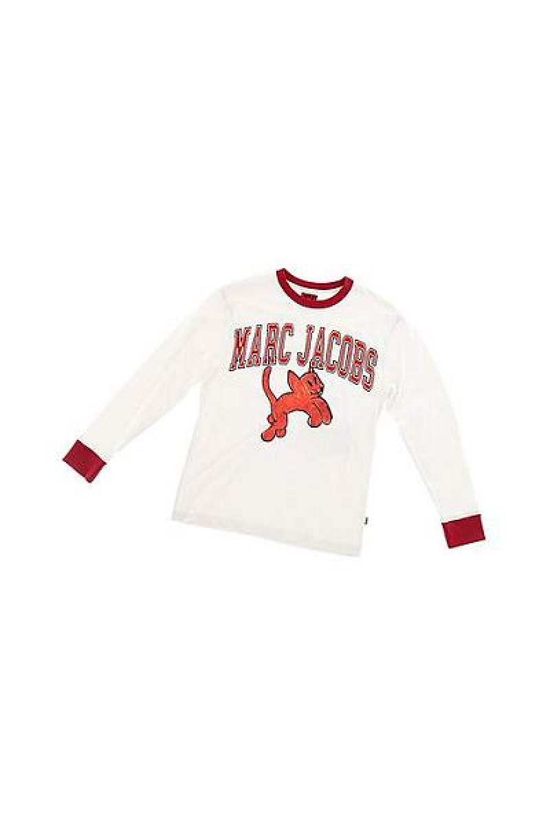 Chalk Heaven Marc Jacobs College Longsleeve T Shirts | 83672UTWA