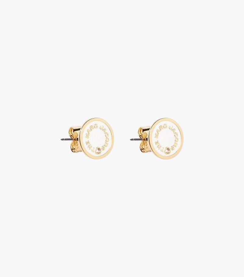 Cream Women\'s Marc Jacobs The Medallion Stud | 06713FMUG