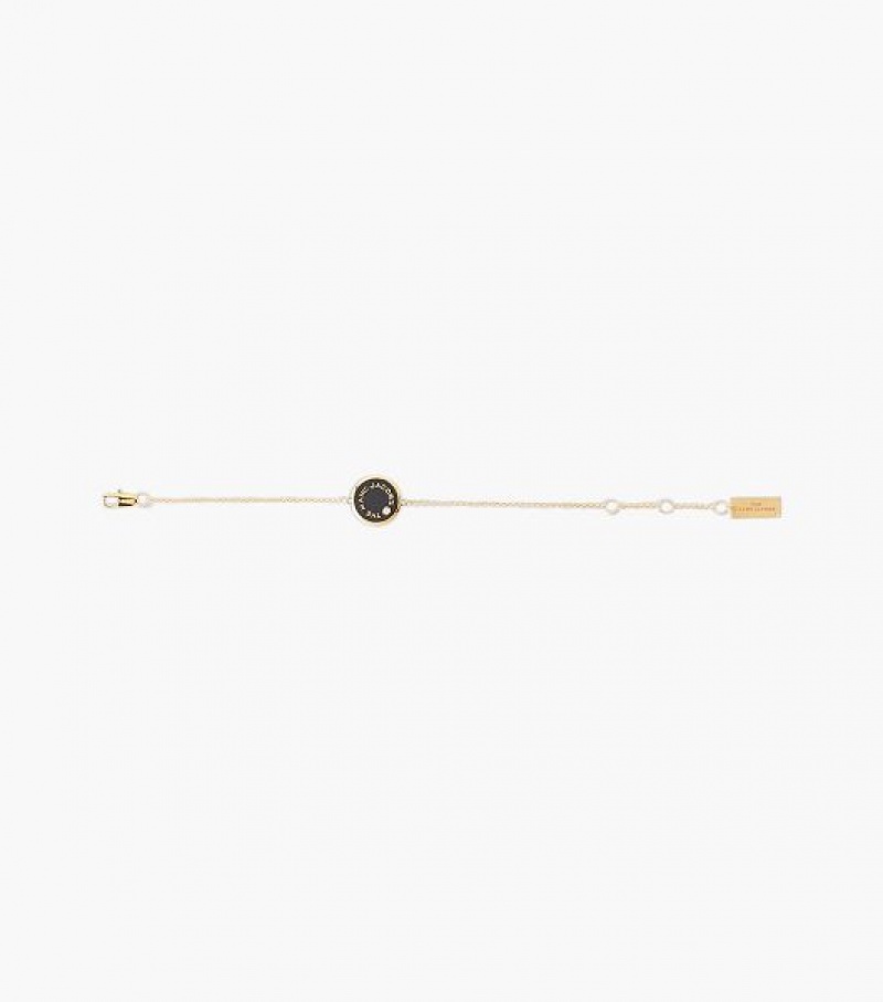 Cream / Gold Women's Marc Jacobs The Medallion Bracelets | 61054SAVB