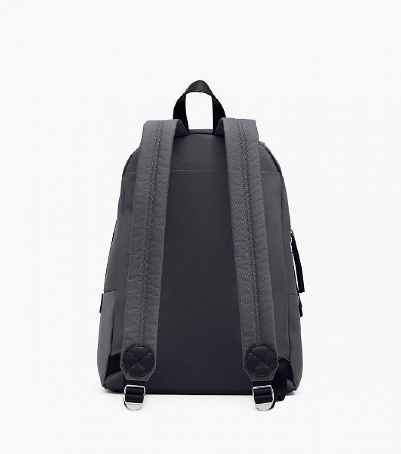 Dark Grey Women's Marc Jacobs The Biker Nylon Large Backpack | 92807GKJS