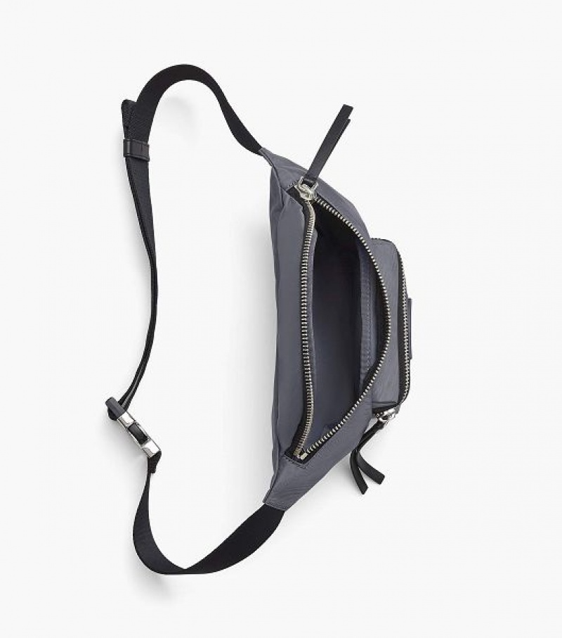 Dark Grey Women's Marc Jacobs The Biker Nylon Belt Bags | 29865PYJZ