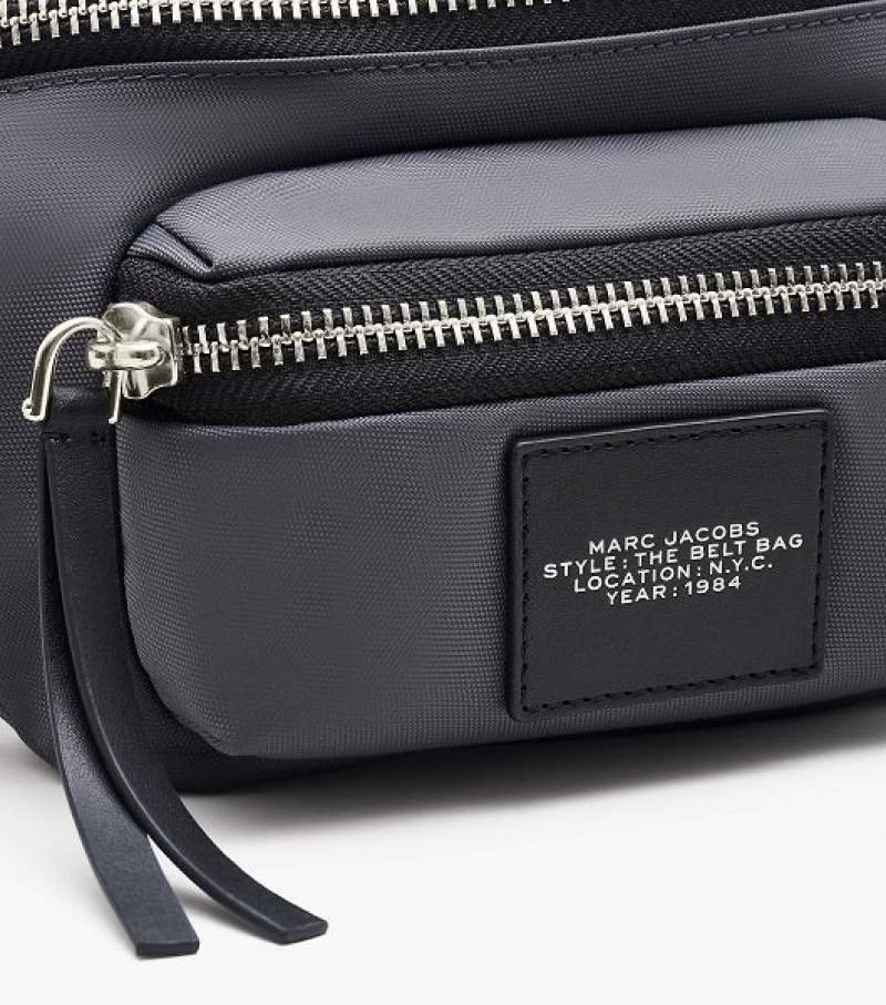 Dark Grey Women's Marc Jacobs The Biker Nylon Belt Bags | 29865PYJZ