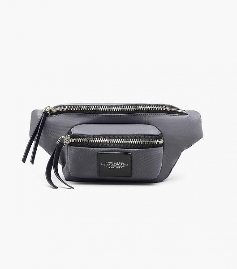 Dark Grey Women\'s Marc Jacobs The Biker Nylon Belt Bags | 29865PYJZ