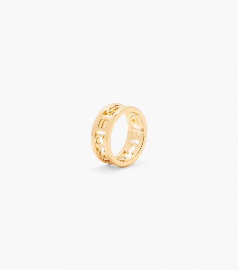 Gold Women's Marc Jacobs The Monogram Ring | 90547WYUV