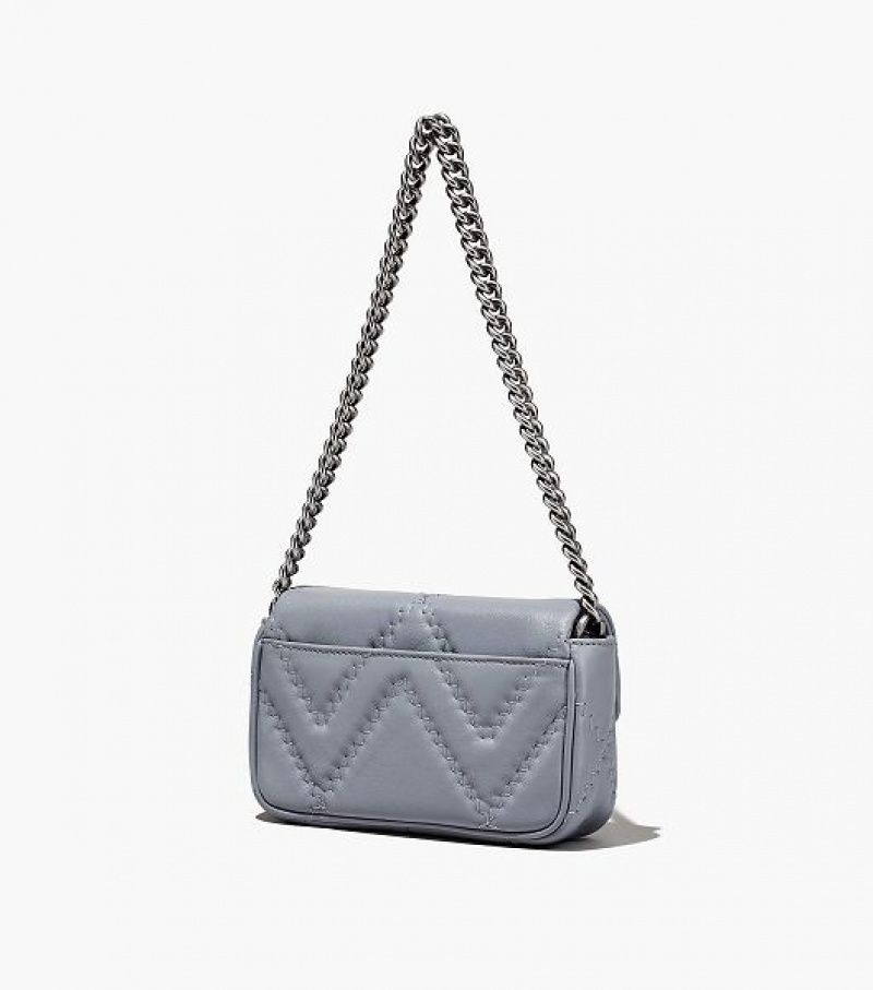 Grey Women's Marc Jacobs The Quilted Leather J Marc Mini Bags | 20185YEMP