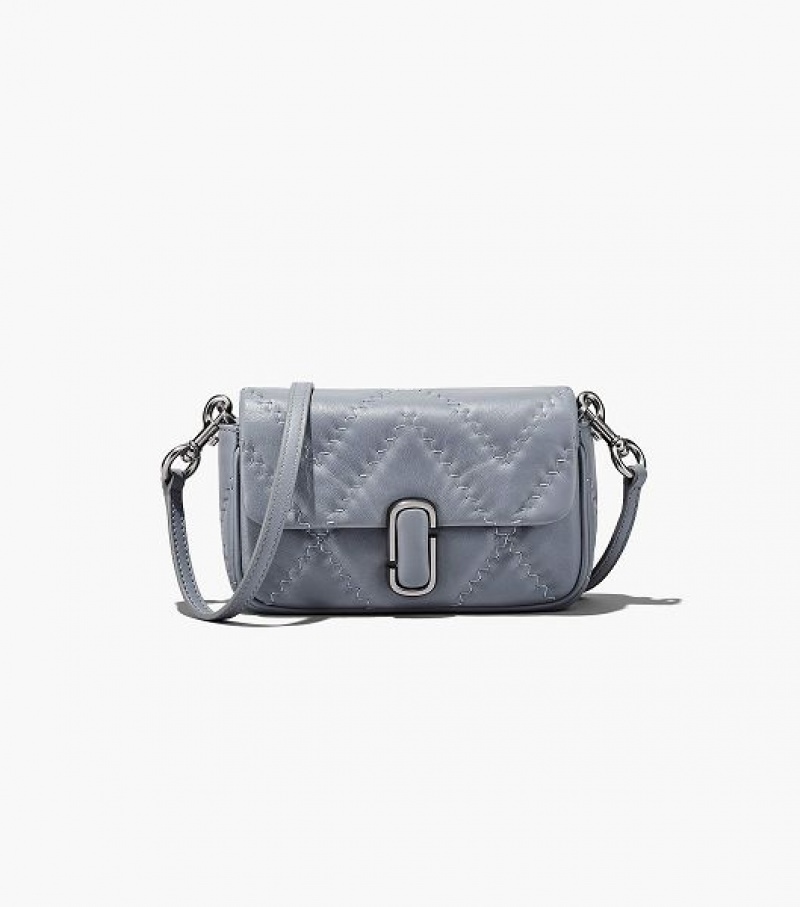 Grey Women's Marc Jacobs The Quilted Leather J Marc Mini Bags | 20185YEMP