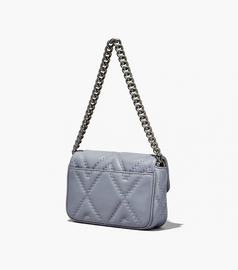 Grey Women's Marc Jacobs The Quilted Leather J Marc Shoulder Bags | 50267IDWB