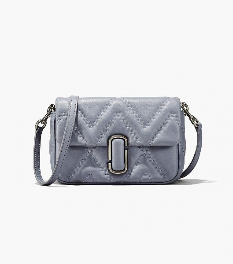 Grey Women's Marc Jacobs The Quilted Leather J Marc Shoulder Bags | 50267IDWB