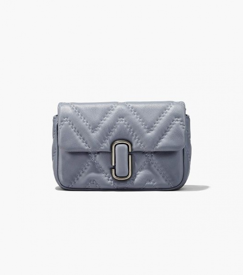 Grey Women's Marc Jacobs The Quilted Leather J Marc Shoulder Bags | 50267IDWB