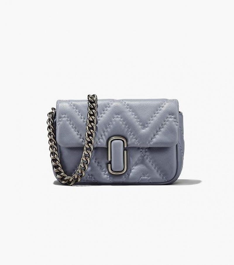 Grey Women\'s Marc Jacobs The Quilted Leather J Marc Shoulder Bags | 50267IDWB