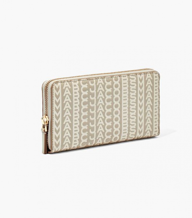 Khaki Women's Marc Jacobs The Monogram Continental Wallets | 35804IGPM