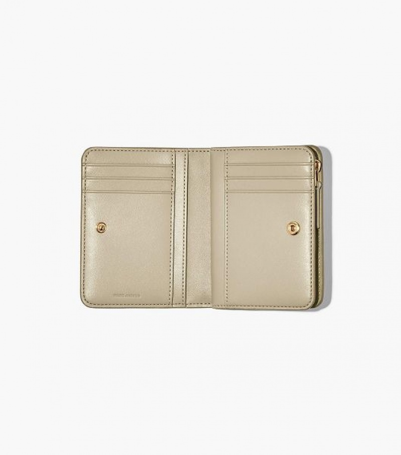 Khaki Women's Marc Jacobs The Monogram Mini Compact Wallets | 10486FJPU