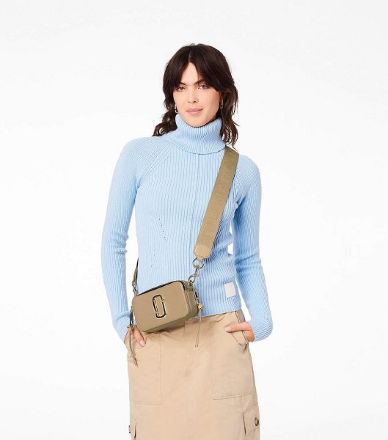 Khaki Women's Marc Jacobs The Snapshot DTM Crossbody Bags | 40152SEGJ