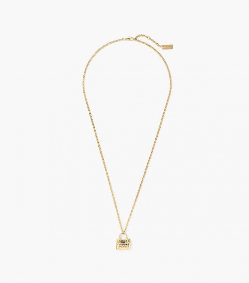 Light Gold Women's Marc Jacobs The Tote Bag Necklaces | 96824DKEZ