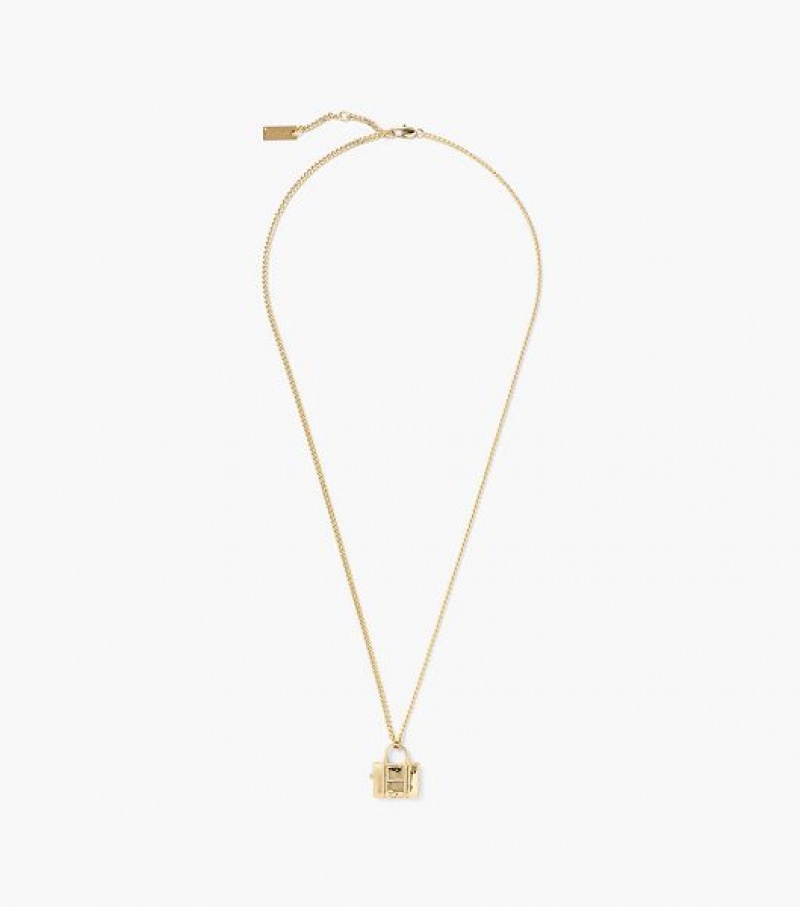 Light Gold Women's Marc Jacobs The Tote Bag Necklaces | 96824DKEZ