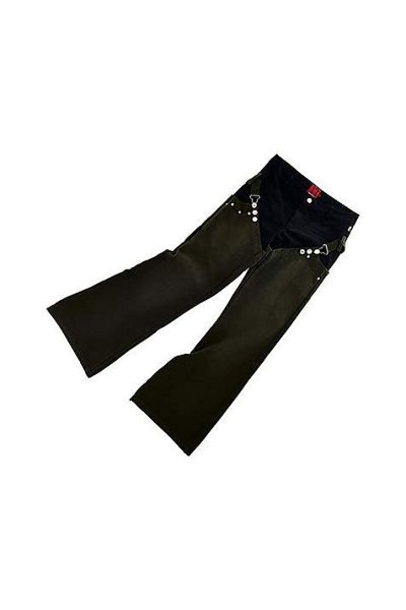 Olive / Black Heaven Marc Jacobs Chaps Flare Pants | 68152NSDU