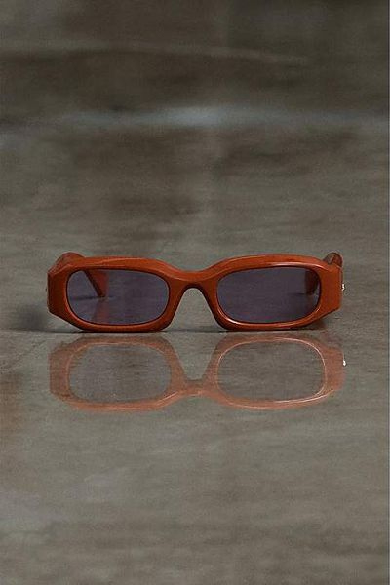 Orange Heaven Marc Jacobs Rectangular Sunglasses | 19758LMPB