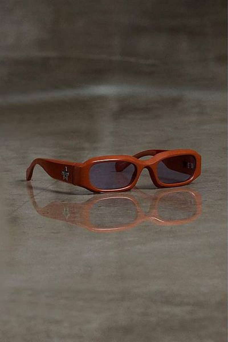 Orange Heaven Marc Jacobs Rectangular Sunglasses | 19758LMPB