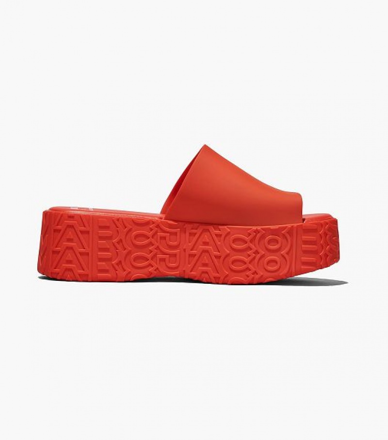 Orange Women's Marc Jacobs Melissa x Marc Jacobs Becky Platform Slides | 72694BNCF