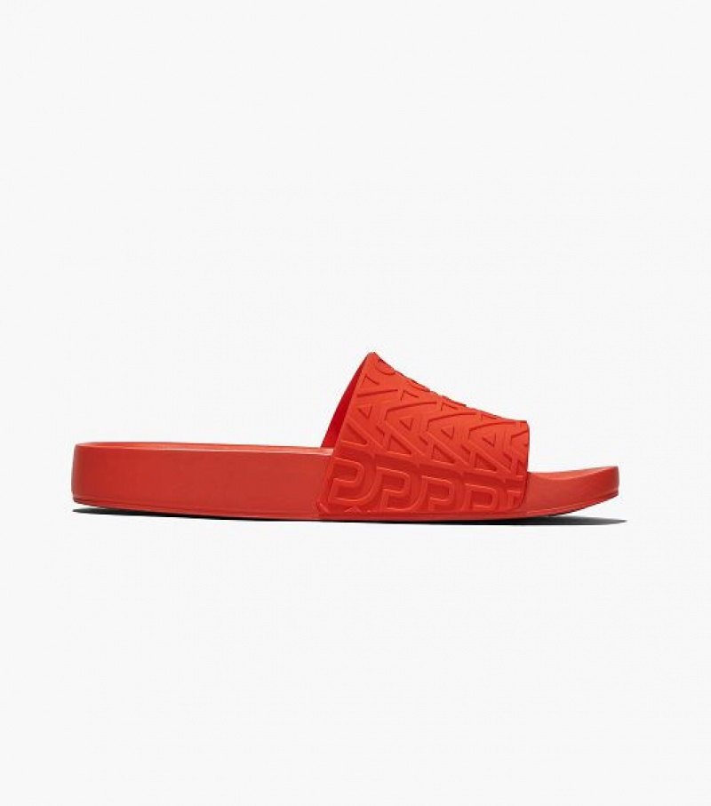 Orange Women's Marc Jacobs Melissa x Marc Jacobs Slides | 59307BHLP