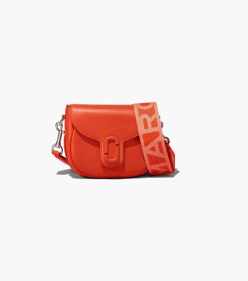 Orange Women\'s Marc Jacobs The J Marc Small Saddle Bags | 97132KLUS