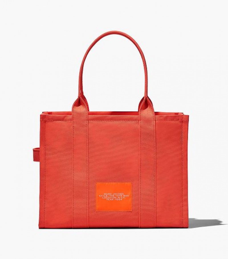 Orange Women's Marc Jacobs The Large Tote Bags | 43769TLWU