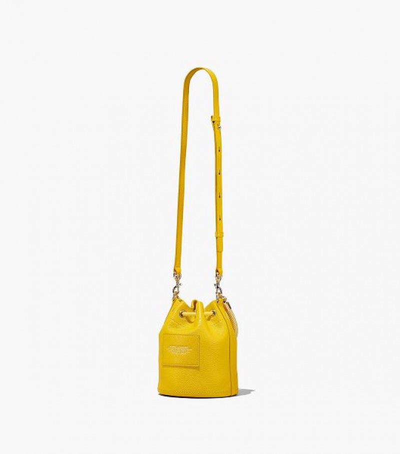 Orange Women's Marc Jacobs The Leather Bucket Bags | 18692JMXZ