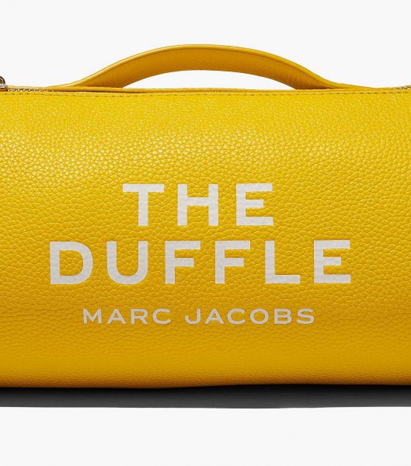 Orange Women's Marc Jacobs The Leather Duffle Bags | 71802XMWH