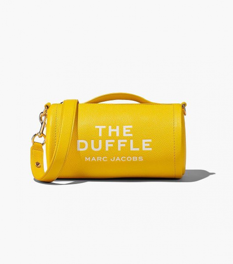 Orange Women\'s Marc Jacobs The Leather Duffle Bags | 71802XMWH